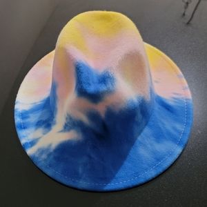 FASHION TIE DYE PANAMA FEDORA